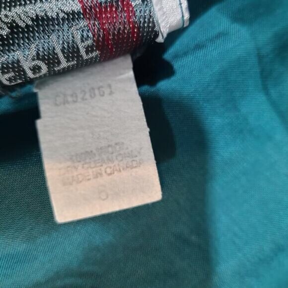 Vintage‎ Mertelli Collection Teal Pure Virgin Wool Open Blazer - Size 6 - Picture 6 of 9